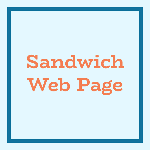 Sandwich web page